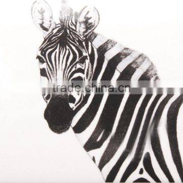 High Quality Zebra and Beer Rectangle Ceramic Candle Holder photo-6