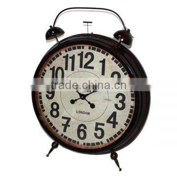 Hot Sale!!! KENSINGTON Big Metal Antique Brown Floor Standing Clock