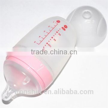 New Arrival BPA Free Food Safe Over Molding Silicone& PPSU Baby Bottle with 150ml 5OZ