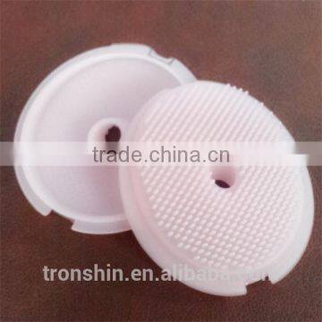 Soft Food Grade Light Pink Silicone Face Cleaning and Clearing Brush photo-3