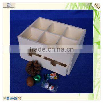 Hot Sale 2 Drawers 6 Compartments Wood Cash Tray photo-2