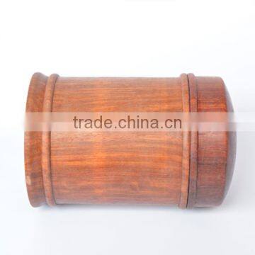 Custom Hand Carved Polished Rosewood Tea Cans,hand Operated Wood Cans photo-4