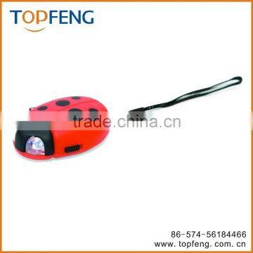 Ladybug or Bumble Be Hand Crank Flashlight