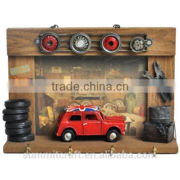 Metal Car Wall Decor Shabby Chic Wall Hanging Craft for Kids photo-4