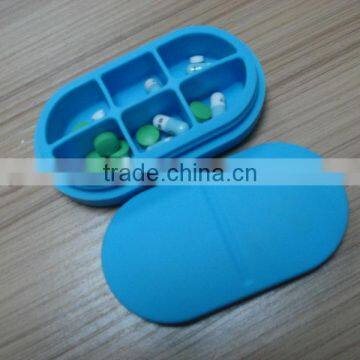2016 Eco-friendly Silicone Six Checks Medicine Box &pill Case photo-5