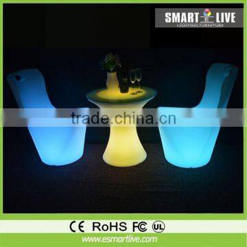 giant folding chairs with 6 cup holders 156 colors for nightclub illuminous led furniture