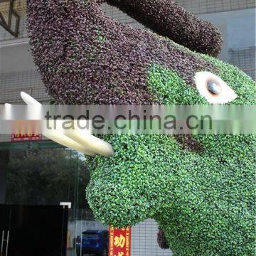 amusement park decoration man made animal statue grass elephant sculpture