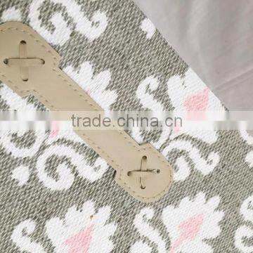 Household Decorative Foldable Paper Cloth Basket With Handle photo-5