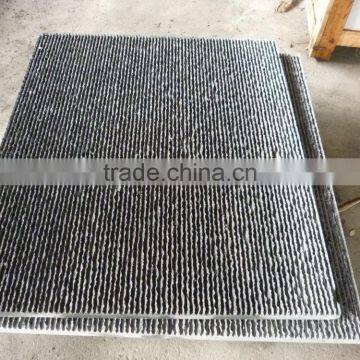 Black Stone Tiles Line Chiseled Black Basalt Stone,Basalt Wall Tiles photo-5