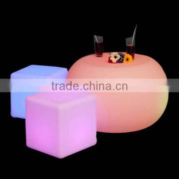 Rechargeable Multi Color Illuminated LED Round Table LED Furniture for Wedding Decoration photo-6