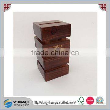 Custom Made Distressed Wooden Coffee Holder Chocolate Box photo-2