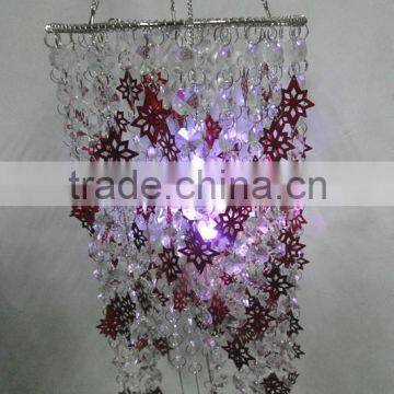 Acrylic led hot sale outdoor decoration for spring with droplight decoration