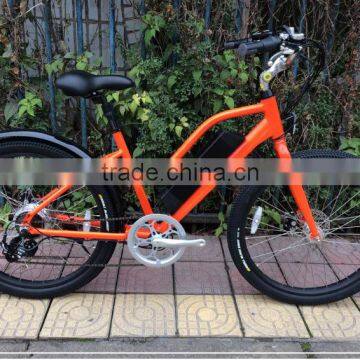 26 Inch Fashionable CE Electric Beach Cruiser Bike for Women photo-3