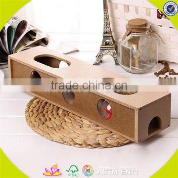Wholesale best selling small animal playground wooden interactive pet game toy W06F044