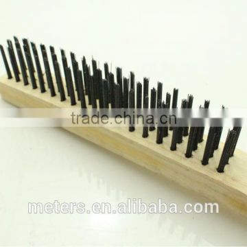 Steel Wire Brush With Wood Handle