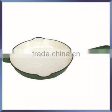 rice skillet/oil or enamel coating cast iron fry pan