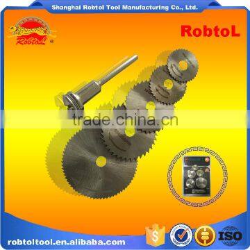 6pcs Set HSS Circular Saw With Mandrel Shank Cut off Wheel Dremel Die Grinder Rotary Tool Cut Pipe Wood Metal photo-6