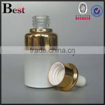 New Products Cosmetic Gradual Brown 20ml Glass Bottle Silver Aluminum Dropper for Cosmetic Essence Perfume China Suppliers photo-4