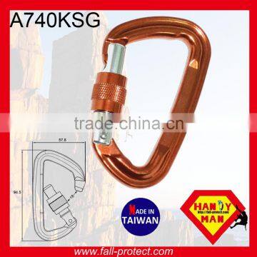 The Most Safety Mountaineer Climbing Aluminum Carabiner With D Type photo-3