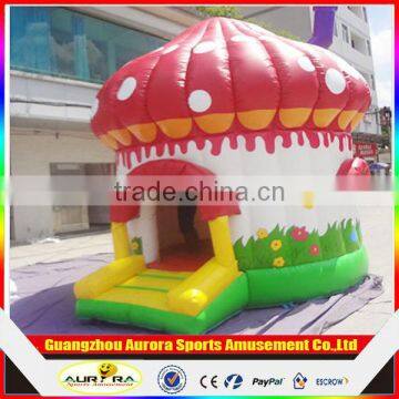 inflatable mushroom bouncer castle yard /inflatable bounce house for kids