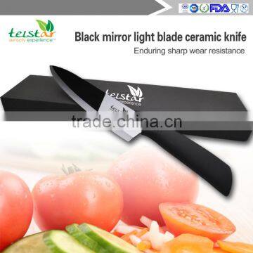 Manufacturers selling 8 inch mirror light black ceramic knife, sharp wear-resistant is not easy to rust