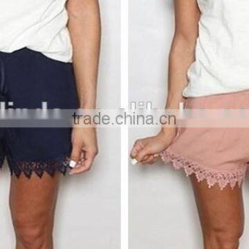 Lace Crochet Detail Shorts Extender For Summer photo-2