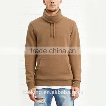 wholesale long sleeves cheap high-neck hoodies