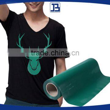 Jiabao Easyweed Heat Transfer Vinyl Roll , IRON ON T-shirt Heat Transfer, Craft Garment, Dark Green