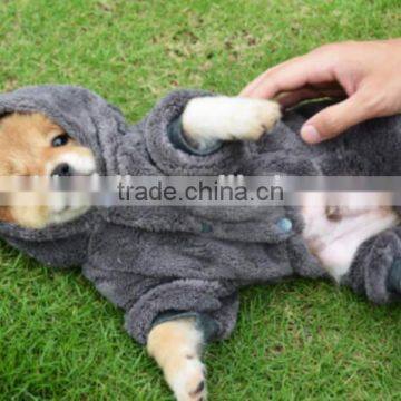 Wholesale Fashional Europe America Style Woolen Cloth Dog Down Jacket Jumpsuits photo-5