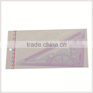 Kearing Triangel Plastic Scale Ruler, 1/3 &1/4 &1/5 Sanwich Line Scale for Fashion Design, Scale Ruler for Sewing Market #8345 photo-2