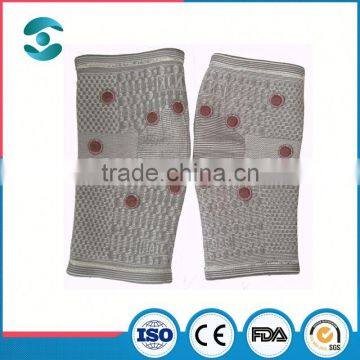 Gray Color Jacquard Magnetic Knee Strap For Sports