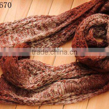 Fashion Lady Winter Crochet Acrylic Knitted Scarf photo-2