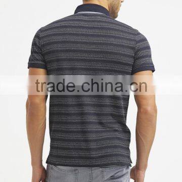 MGOO Summer Fashion Men Striped Polo Shirts 100% Cotton Short Sleeve Slim Fit Polo Shirt photo-3