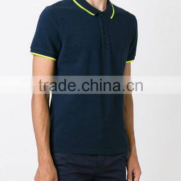 Mens Formal Polo Shirt Design With Yellow Stripe Wholesale China photo-2