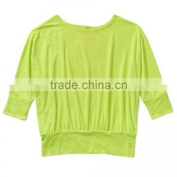 Ladies 3/4 Sleeve Blouse, 95% Cotton, 5% Lycra,