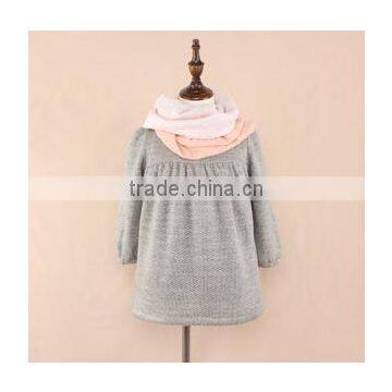 2015 Latest Girl Peppy Like Dress Pure Color Kid Clothing for School Baby Dress photo-2