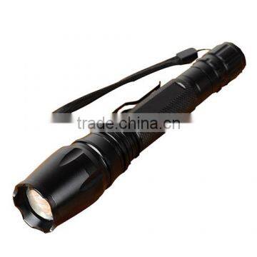 led 10W tactical 18650 mid size flashlight