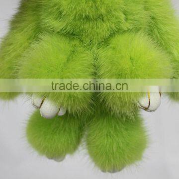 Myfur Customized Colorful Copenhagen Mink Fur Rabbit Car or Bag Charm Keychain photo-5