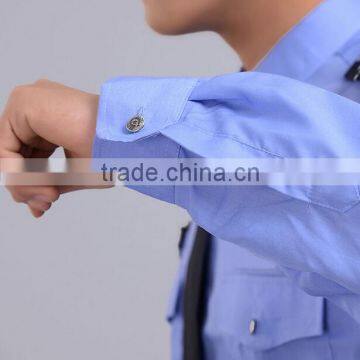 Good Quality Cheap Blue Hotel Guard Design Security Uniforms Wholesale Made in China photo-4