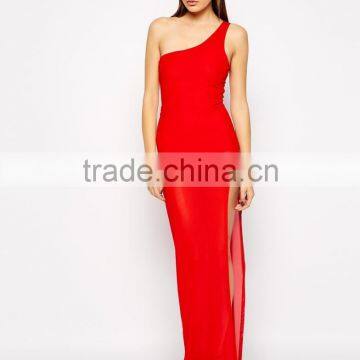 Vivo Mesh One Shoulder Maxi Dress photo-4