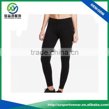 2017 Hot selling black color good stretch leggings,yoga pants womens