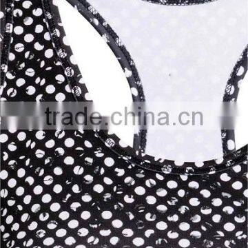 OEM Nylon Lycra Ladies Tops Images Women Fitness Workout Tank Tops photo-3