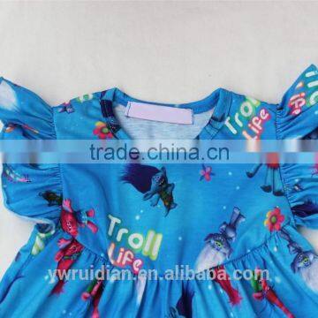 Children's Shirts & Tops 2017 New Fashion T Shirts Giggle Moon Kids Girl Flying Top photo-3