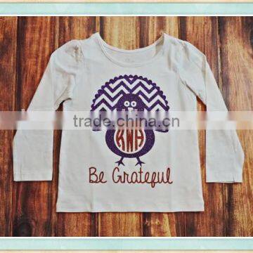 wholesale baby boutique clothes fashion boy's Thanksgiving printed T-shirt