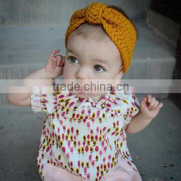 crochet knitting baby headband, baby turban knitting headband