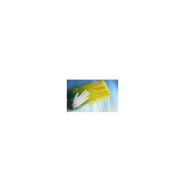 Coloured, medium, absorbable cornstarch USP grade powder, finger latex examination gloves