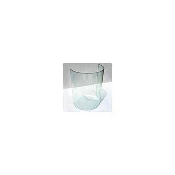 Toughened curved tempered glass sheet for washing machine panel, windows