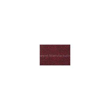 Colorfast Red Brown Soft Cut Pile Carpet For Meeting Room , Dinning Hall