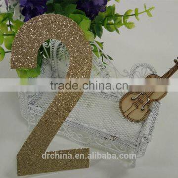 Hot Sale 1000pcs Gold Glitter Paper Number "2" Decor Festive Birthday Party New Year,Christmas ,Cake,Crafts photo-2