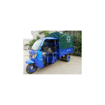 China Chongqing Port Delivery Cargo Tricycle 200CC 250CC 300CC Motorized Three Wheel Covered Motorcycle